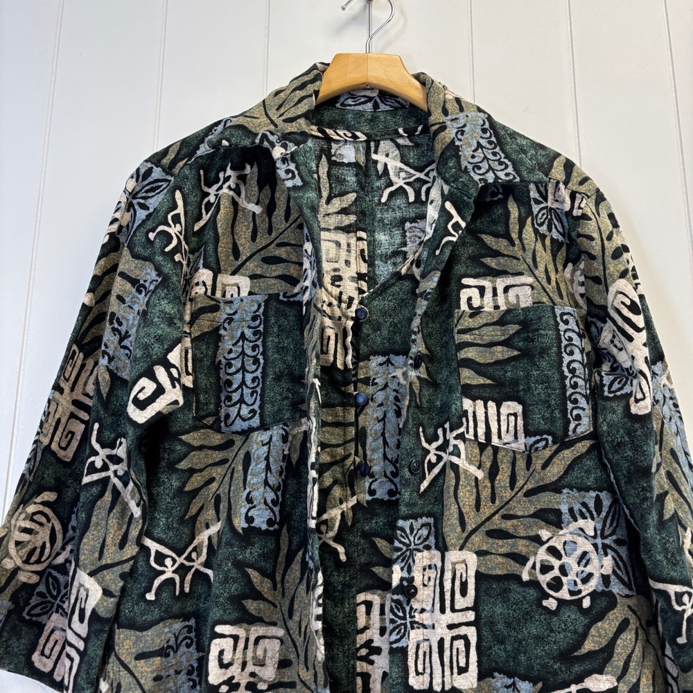 Handmade Women Tropical Island Maxi Dress Jacket Set Size L Resort Cruise Travel - Picture 6 of 9